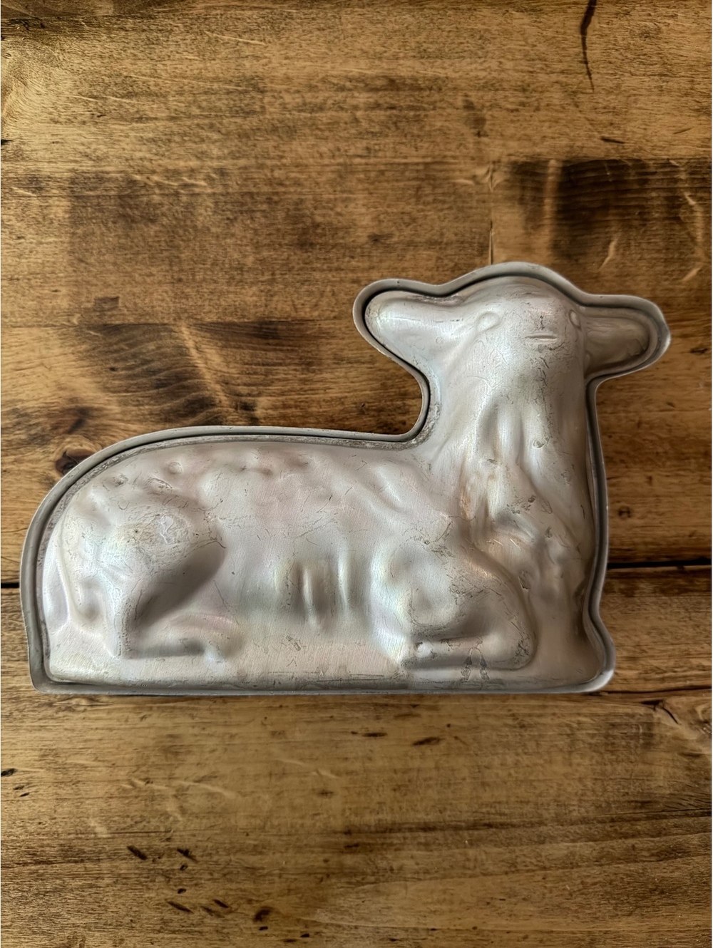 Nordic Ware Vintage 3D Lamb Cake Pan Mold 2-Piece Aluminum 11.5” Easter Spring